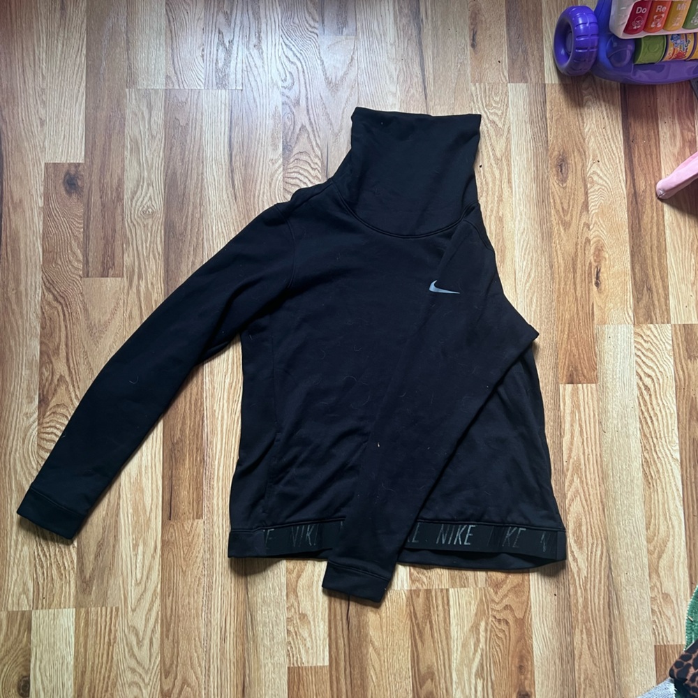Nike Black Turtleneck Jogging Sweatshirt - image 1